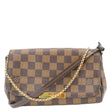 LOUIS VUITTON Favorite MM Damier Ebene Crossbody Bag Brown