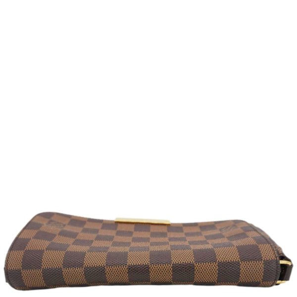 LOUIS VUITTON Favorite MM Damier Ebene Crossbody Bag Brown