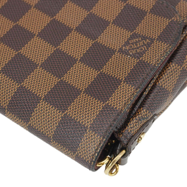 LOUIS VUITTON Favorite MM Damier Ebene Crossbody Bag Brown