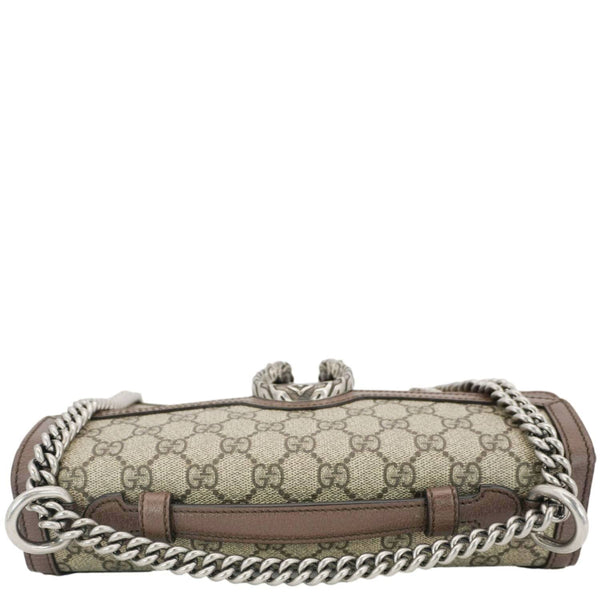 GUCCI Dionysus GG Supreme Canvas Top Handle Shoulder Bag Beige 621512