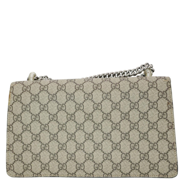 GUCCI Dionysus Small GG Supreme Elephant Embroidered Shoulder Bag Beige 400249