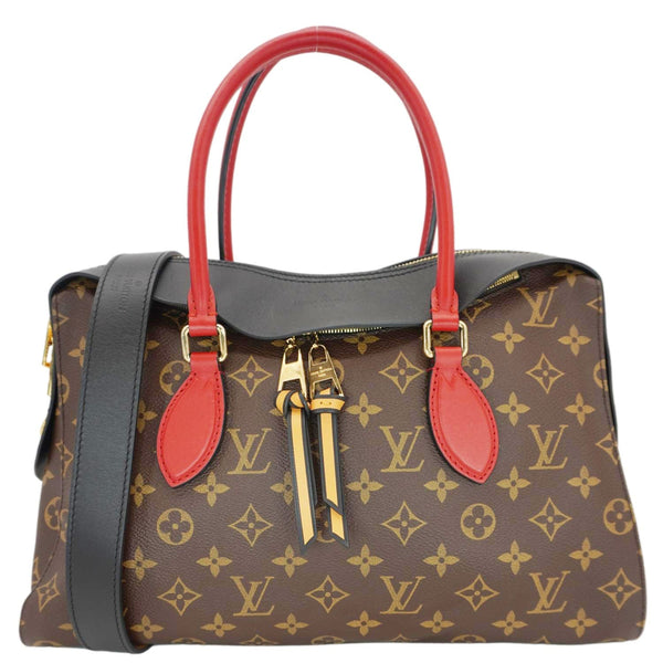 LOUIS VUITTON Tuileries Monogram Canvas Tote Shoulder Bag Brown