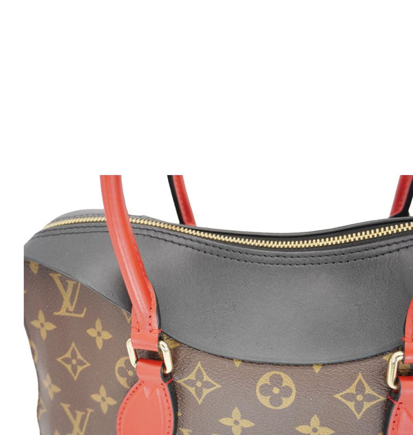 LOUIS VUITTON Tuileries Monogram Canvas Tote Shoulder Bag Brown