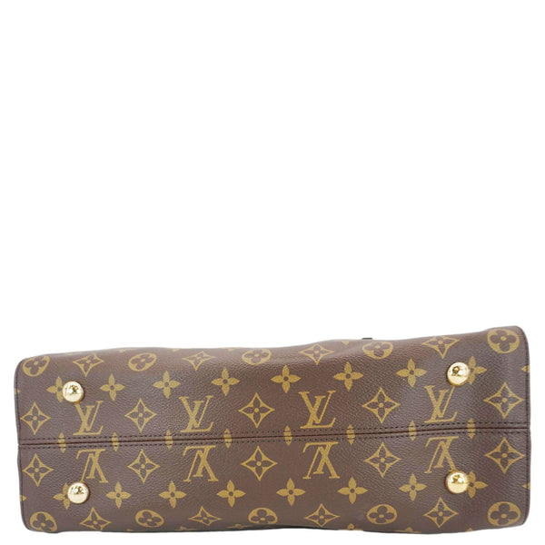 LOUIS VUITTON Tuileries Monogram Canvas Tote Shoulder Bag Brown