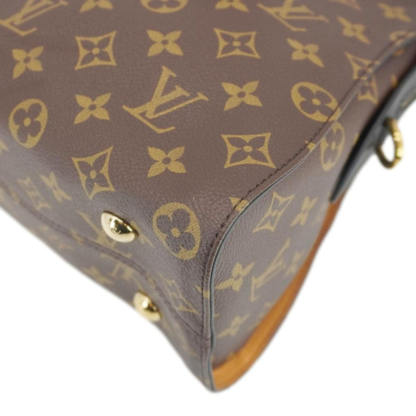 LOUIS VUITTON Tuileries Monogram Canvas Tote Shoulder Bag Brown