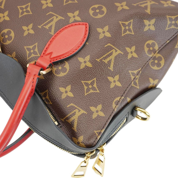 LOUIS VUITTON Tuileries Monogram Canvas Tote Shoulder Bag Brown