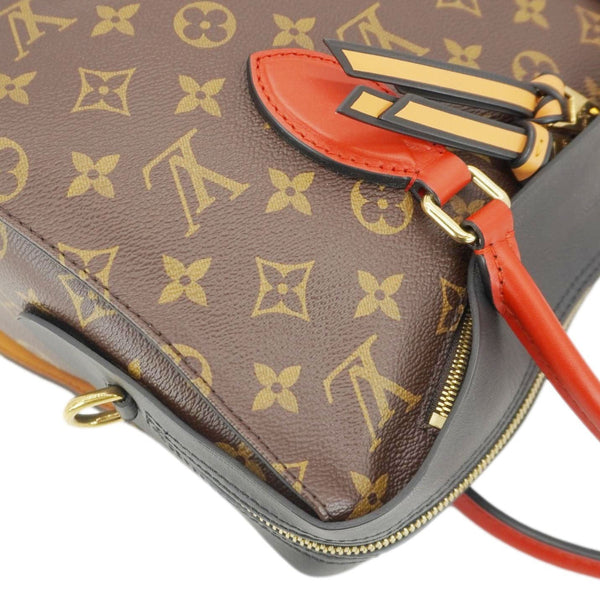 LOUIS VUITTON Tuileries Monogram Canvas Tote Shoulder Bag Brown