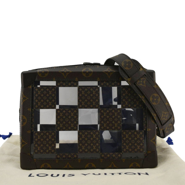 LOUIS VUITTON Chess Soft Trunk Monogram Canvas Crossbody Bag Brown