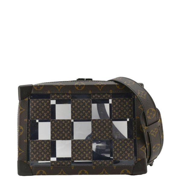 LOUIS VUITTON Chess Soft Trunk Monogram Canvas Crossbody Bag Brown