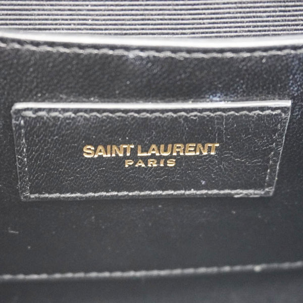 YVES SAINT LAURENT Envelope Leather Chain Shoulder Bag Bicolor