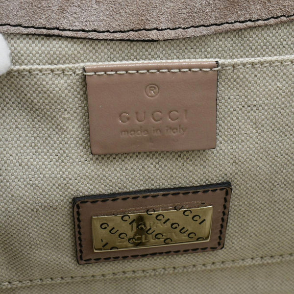 GUCCI Emily Medium GG Guccissima Patent Leather Chain Shoulder Bag Cream 295402