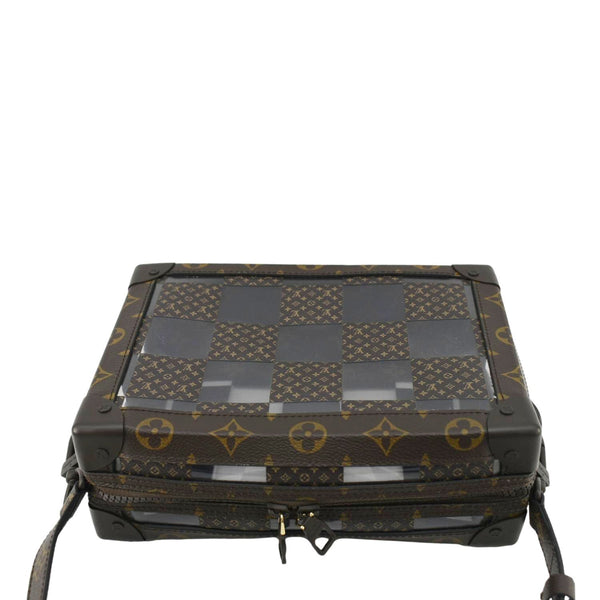 LOUIS VUITTON Chess Soft Trunk Monogram Canvas Crossbody Bag Brown