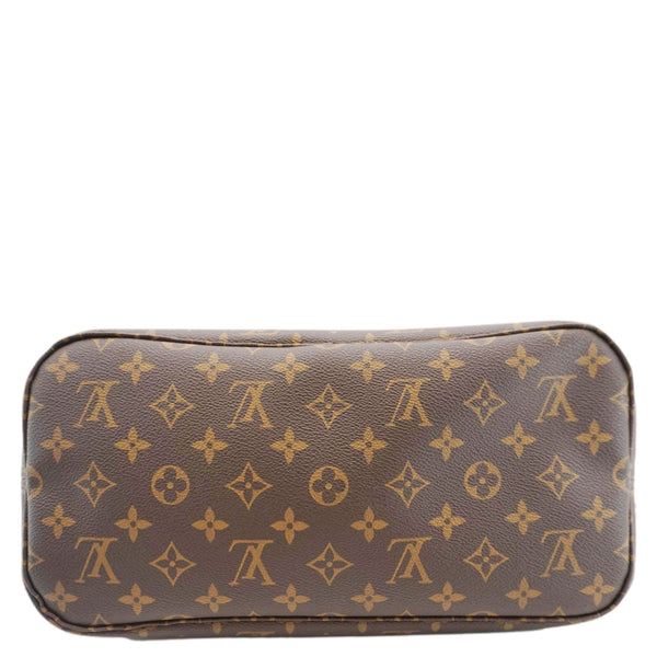 LOUIS VUITTON Neverfull MM Monogram Canvas Tote Bag Brown