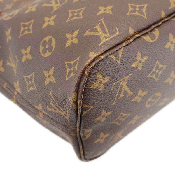 LOUIS VUITTON Neverfull MM Monogram Canvas Tote Bag Brown