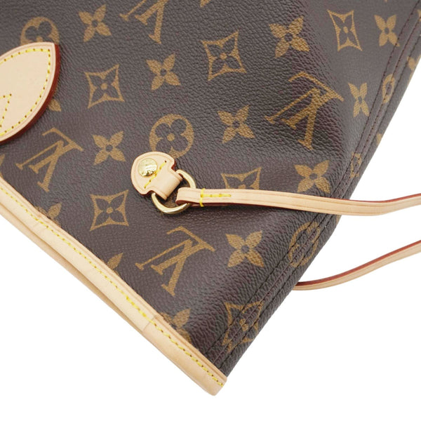 LOUIS VUITTON Neverfull MM Monogram Canvas Tote Bag Brown