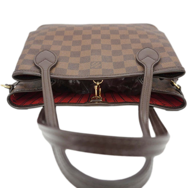 LOUIS VUITTON Neverfull PM Damier Ebene Tote Shoulder Bag Brown