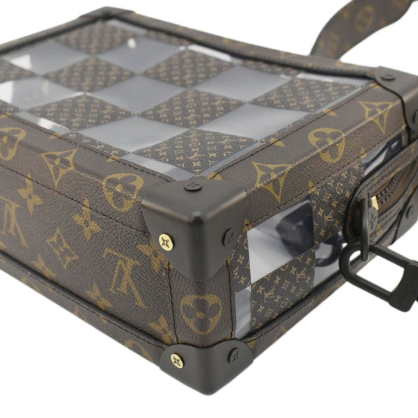 LOUIS VUITTON Chess Soft Trunk Monogram Canvas Crossbody Bag Brown