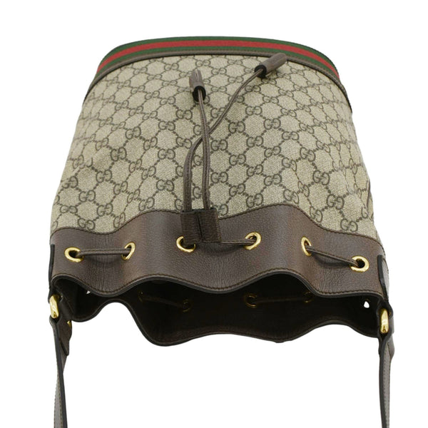 GUCCI Ophidia GG Supreme Canvas Bucket Bag Beige 540457