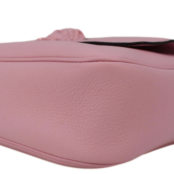 VERSACE La Medusa Leather Shoulder Camera Bag Pink