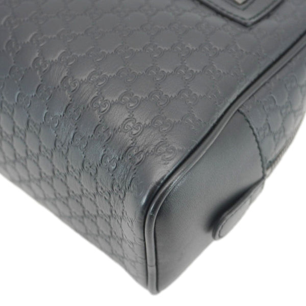 GUCCI GG Microguccissima Leather Toiletry Case Black 419775