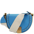 FENDI Moonlight Leather Crossbody Saddle Bag Blue