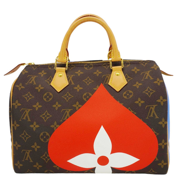 LOUIS VUITTON Speedy 30 Game On Bandouliere Monogram Canvas Shoulder Bag Brown