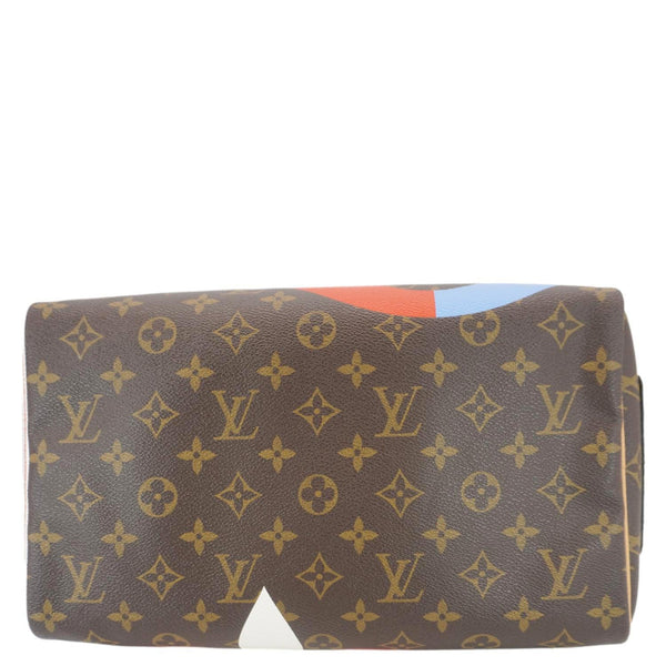 LOUIS VUITTON Speedy 30 Game On Bandouliere Monogram Canvas Shoulder Bag Brown