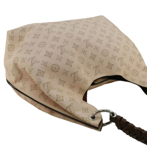 LOUIS VUITTON Carmel Mahina Leather Hobo Bag Light Pink