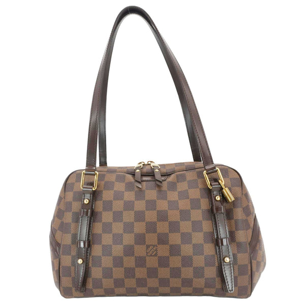 LOUIS VUITTON Rivington Damier Ebene Shoulder Bag Brown