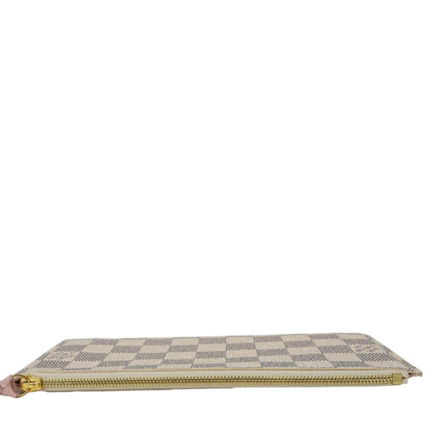 LOUIS VUITTON Felicie Zippered Damier Azur Insert Pouch Rose Ballerine