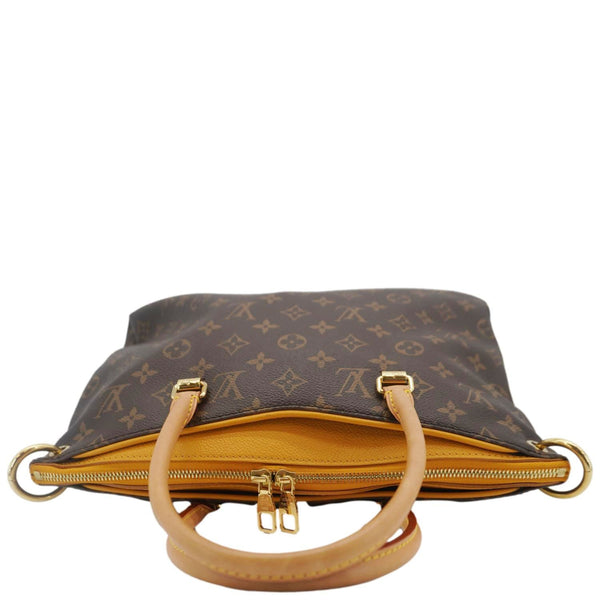 LOUIS VUITTON Pallas Monogram Canvas Crossbody Bag Saffron