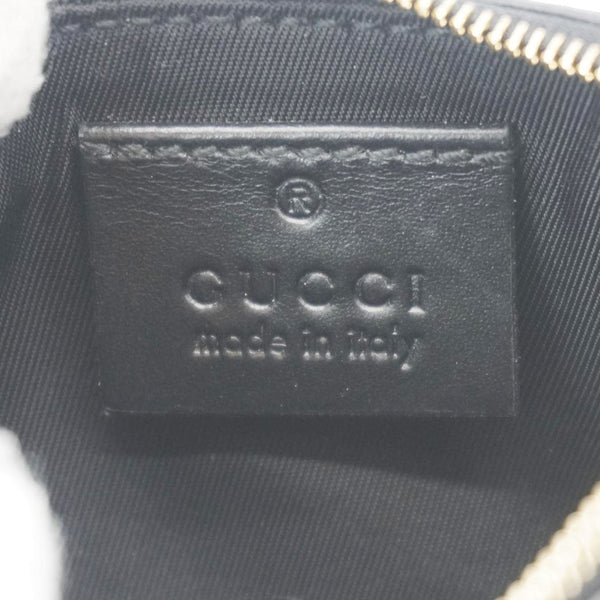 GUCCI Leather Clip Key Case Black 447964