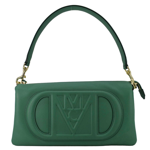 MCM Travia Small Spanish Calf Leather Shoulder Bag Green