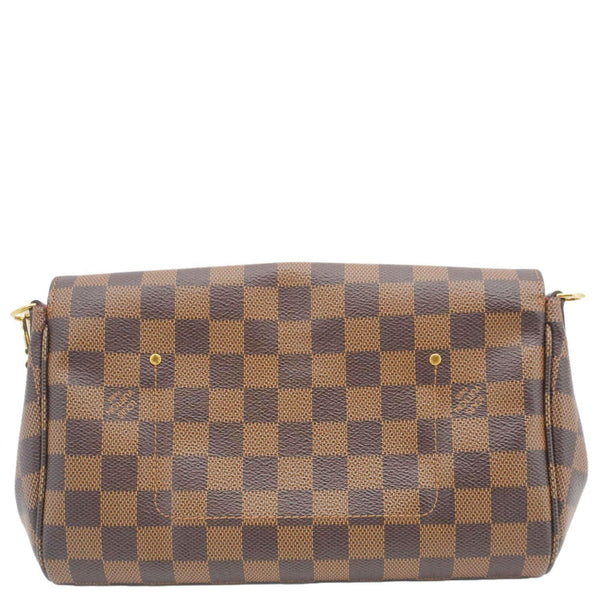 LOUIS VUITTON Favorite MM Damier Ebene Clutch Bag Brown