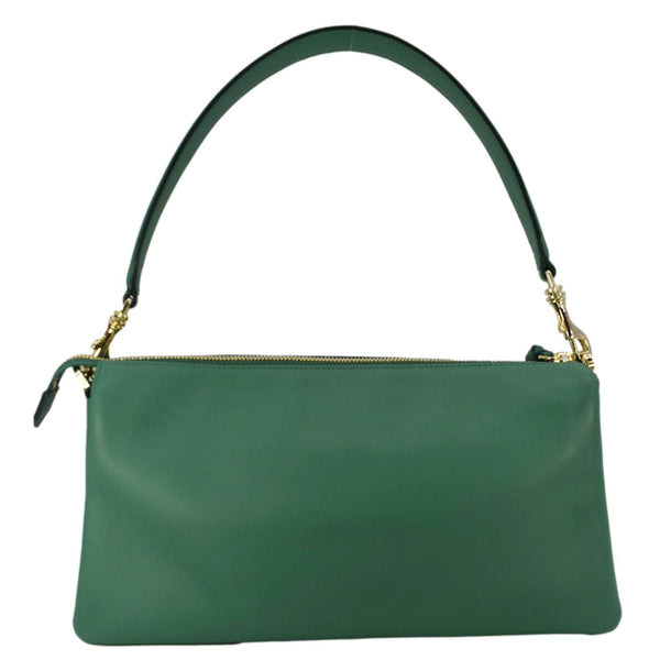 MCM Travia Small Spanish Calf Leather Shoulder Bag Green