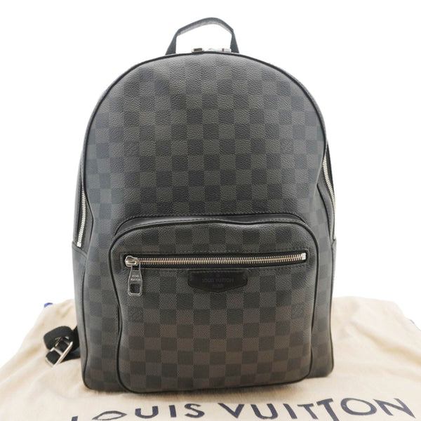 LOUIS VUITTON Josh Damier Graphite Backpack Black