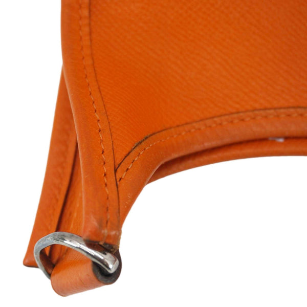 HERMES Evelyne PM Leather Crossbody Bag Orange