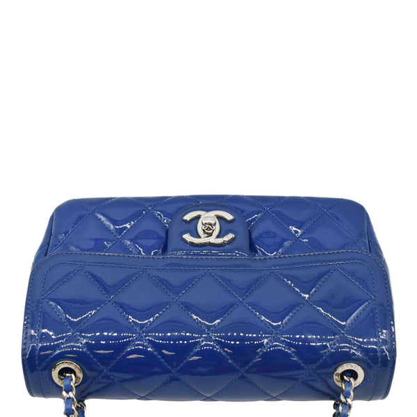 CHANEL Coco Shine Flap Small Quilted Patent Leather top look