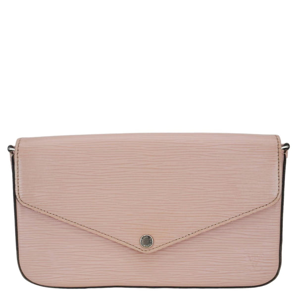 LOUIS VUITTON Felicie Pochette Epi Leather Crossbody Bag Pink