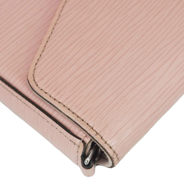 LOUIS VUITTON Felicie Pochette Epi Leather Crossbody Bag Pink