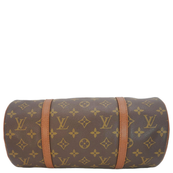 LOUIS VUITTON Papillon 30 Monogram Canvas Satchel Bag Brown