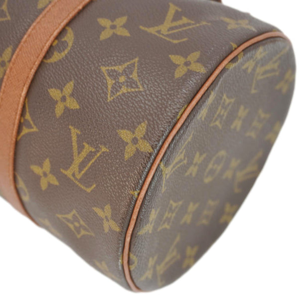 LOUIS VUITTON Papillon 30 Monogram Canvas Satchel Bag Brown