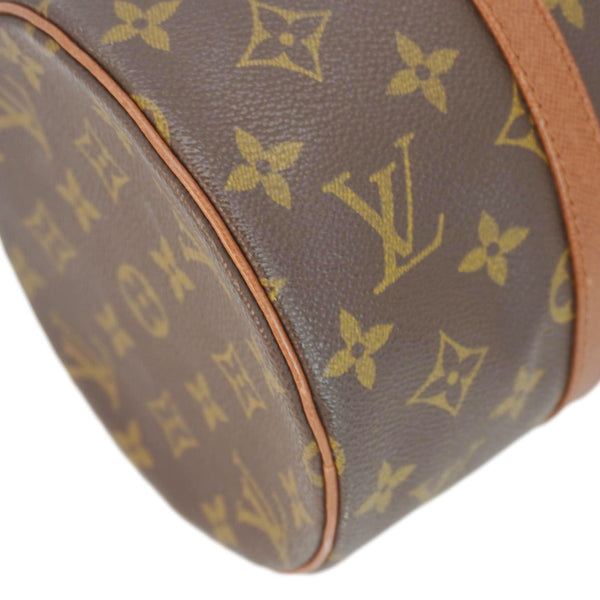 LOUIS VUITTON Papillon 30 Monogram Canvas Satchel Bag Brown