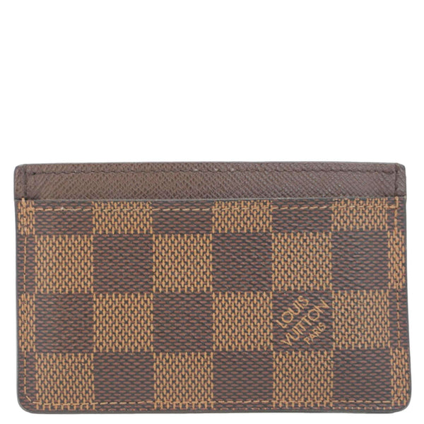 LOUIS VUITTON Damier Ebene Cardholder Brown