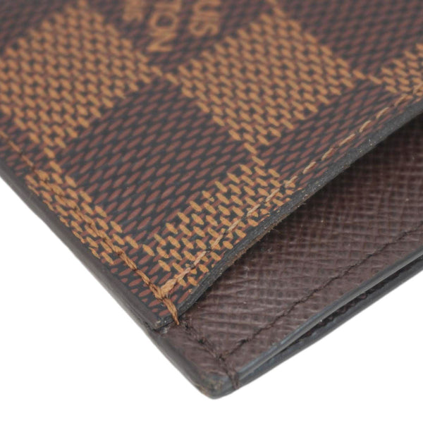 LOUIS VUITTON Damier Ebene Cardholder Brown