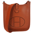 HERMES Evelyne Taurillon Leather Crossbody Bag Cuivre