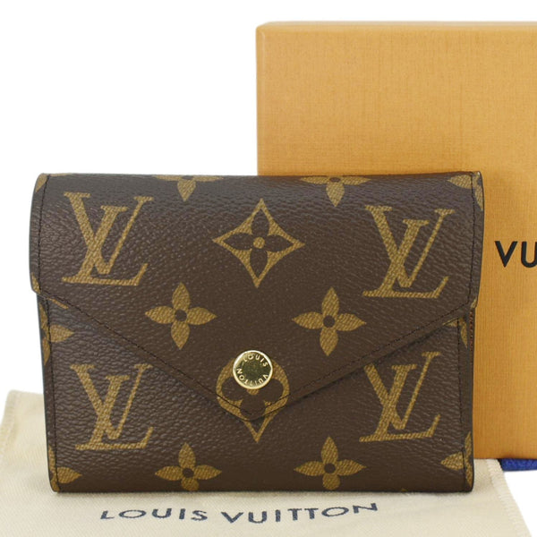 LOUIS VUITTON Victorine Monogram Canvas Wallet Brown