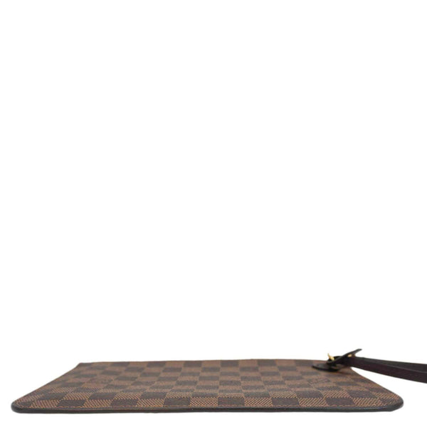 LOUIS VUITTON Wristlet Pochette Damier Ebene Pouch Brown