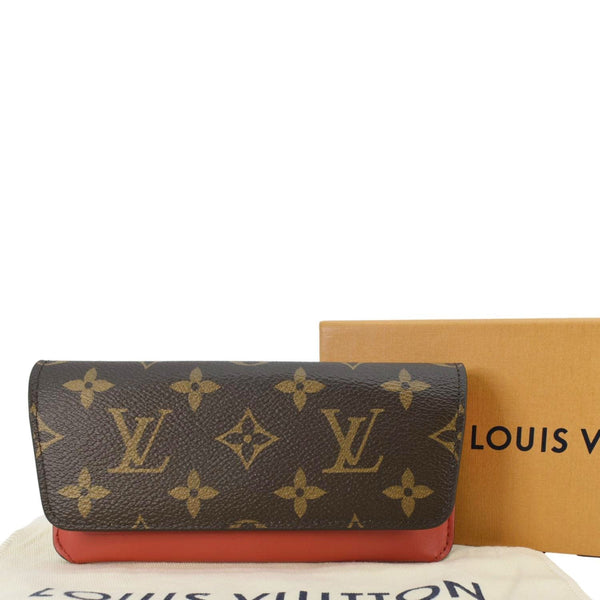 LOUIS VUITTON Woody Monogram Canvas Glasses Case Red