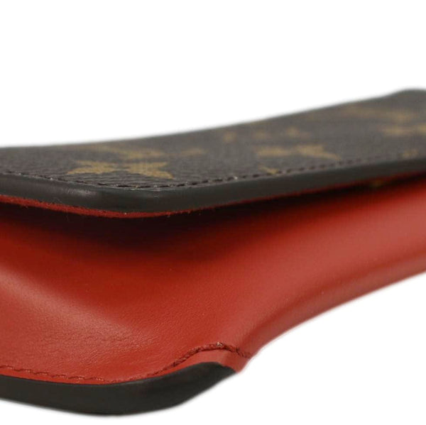 LOUIS VUITTON Woody Monogram Canvas Glasses Case Red